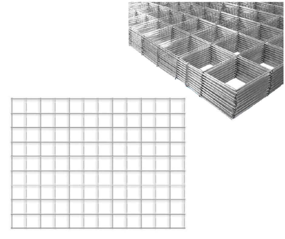 Armeringsnett i Stål 80x120CM (70x70x2,5mm)