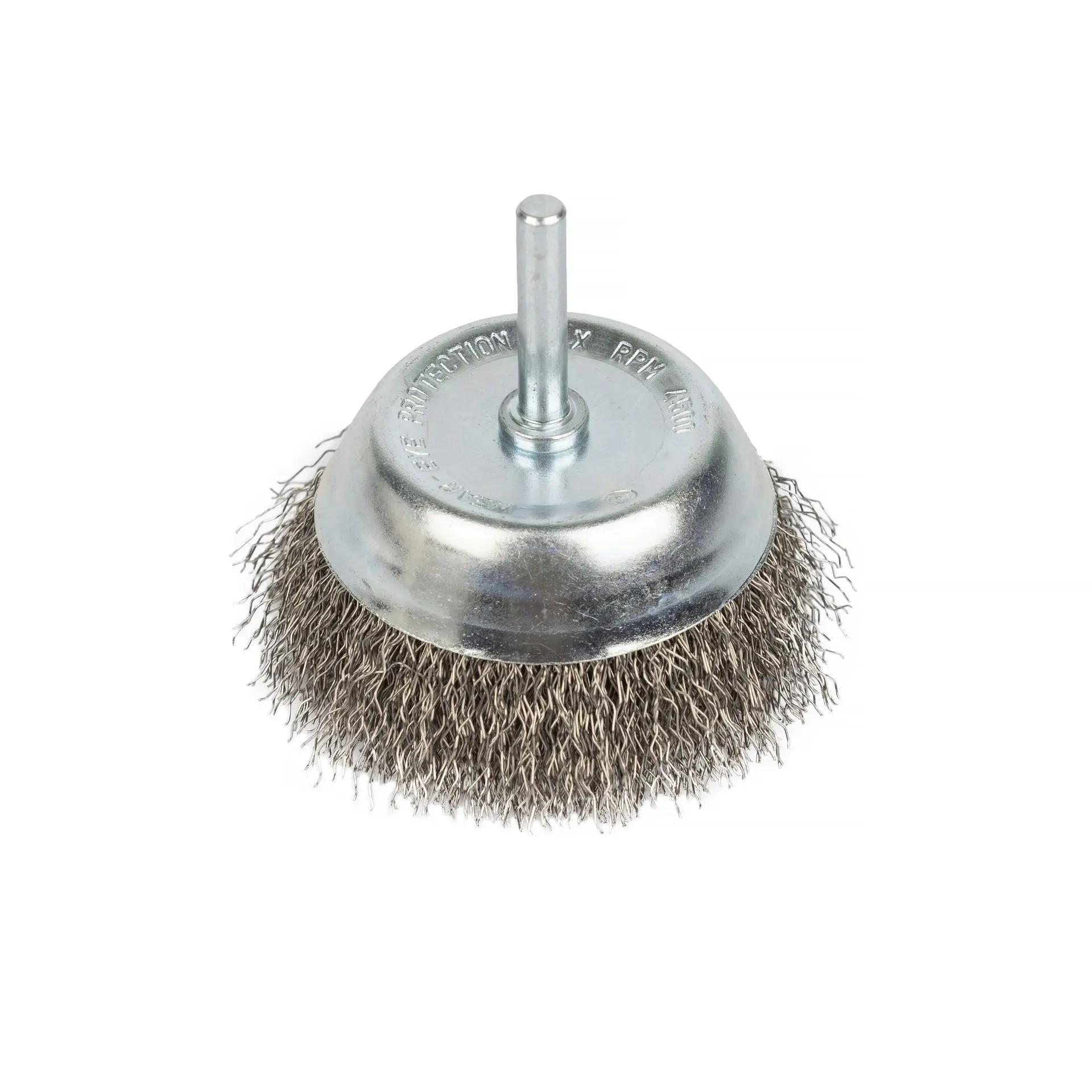 80MM STÅLBØRSTEKOPP TIL BORR