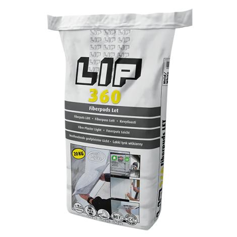 LIP 360 FIBERPUSS LETT, HVIT 20KG